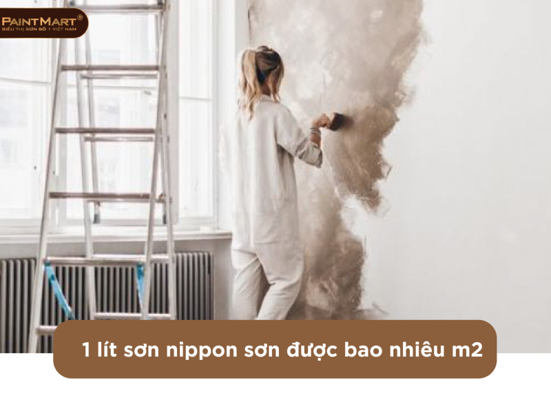 1 lít sơn nippon sơn được bao nhiêu m2 ?