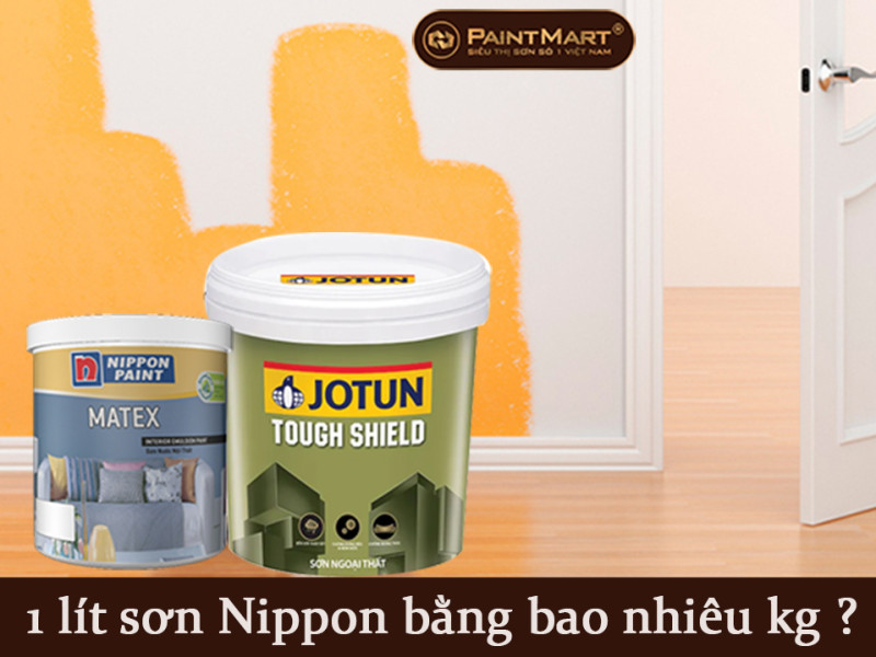 1 lít sơn nippon bằng bao nhiêu kg ? 